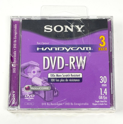 Sony handycam dvd pack - sony, dvd-rw