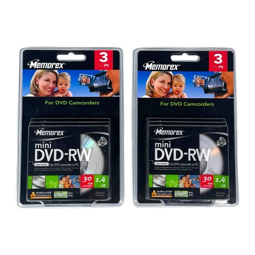 Lot memorex mini dvd - 2, dvd-rw