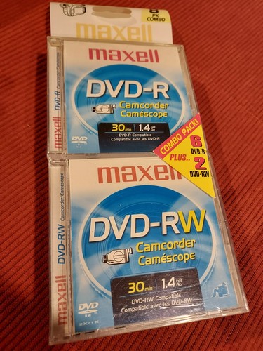 Pack maxell dvd rw - 8-pack, dvd-r