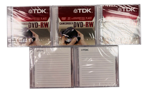 Lot tdk camcorder dvd rw - tdk,